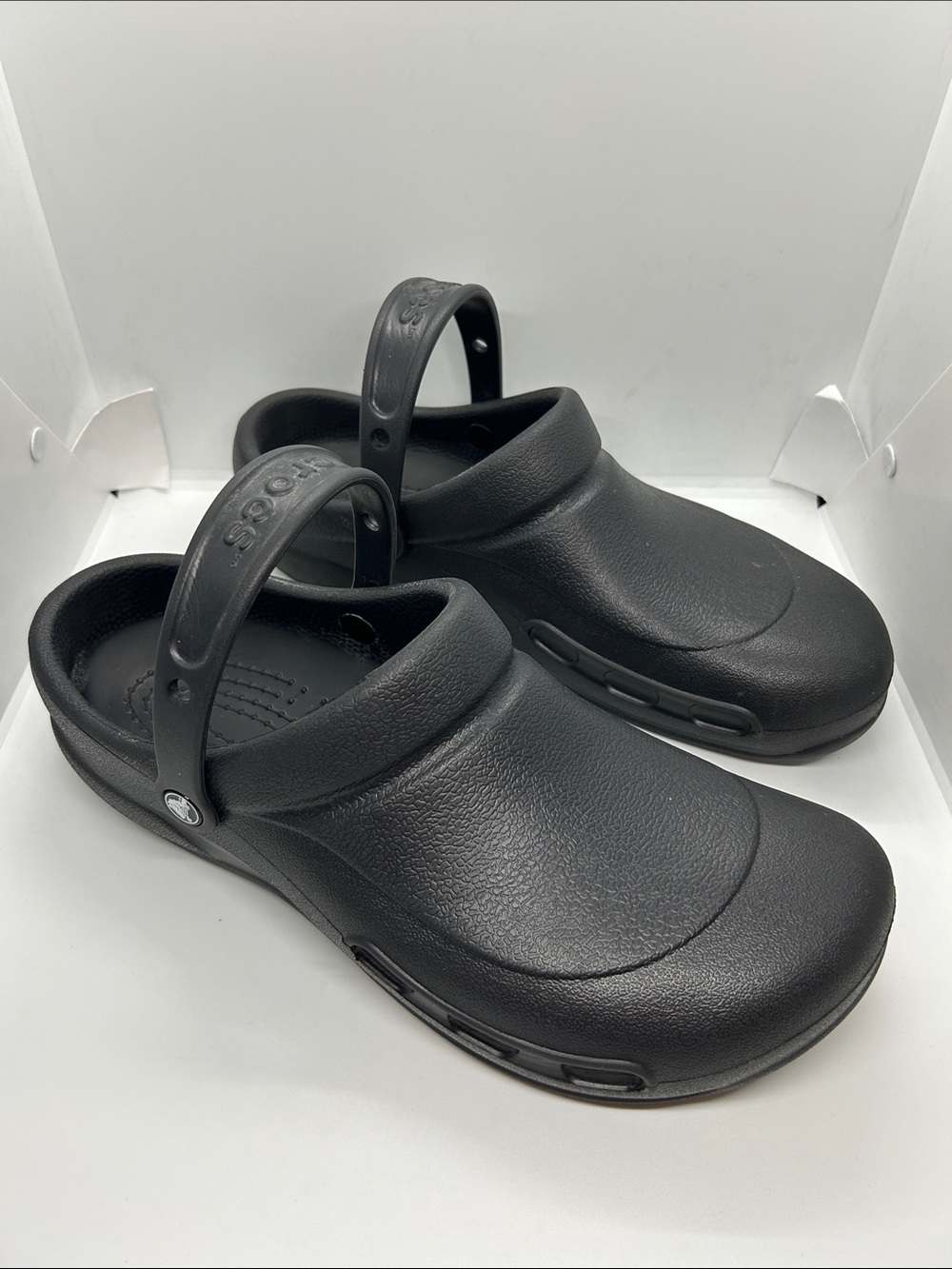 Crocs Men's Size 13 Bistro Clogs Slip Resistant Work Shoes Slip-on Black